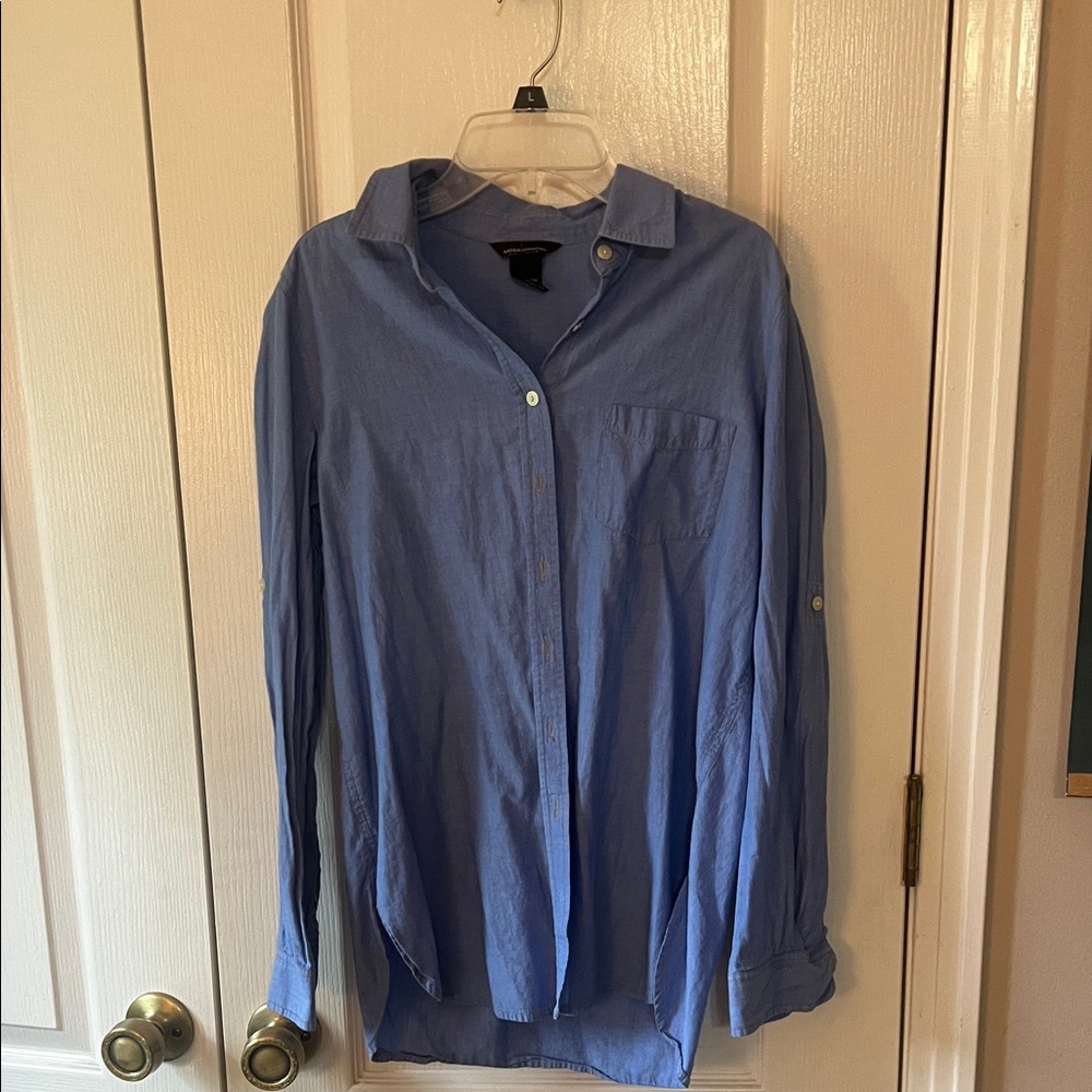 Moda International Light Blue Cotton Shirt